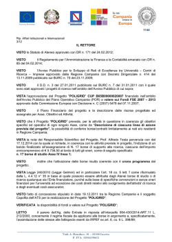 Napoli, 6 Febbraio 2003 - Seconda Universit&agrave; degli Studi di Napoli