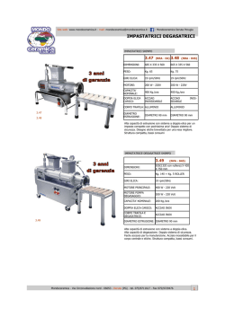 IMPASTATRICI DEGASATRICI