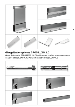 Glasgeländersysteme CROSILUX® 1.0
