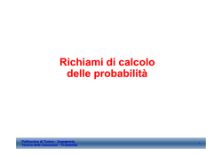 10 tdc - esercitazioni calcolo probabilit&agrave;