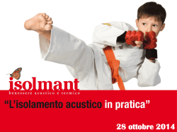 slide isolamento acustico - arch. calabrese