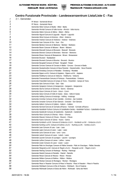 LWZ-CFP Lista - Liste C - Autonome Provinz S&uuml;dtirol