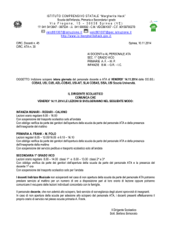 ISTITUTO COMPRENSIVO STATALE &ldquo;Margherita Hack&rdquo;