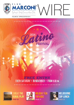 free entry - Club Marconi