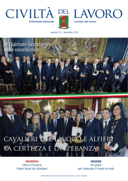 La rivista in pdf - Federazione Nazionale dei Cavalieri del Lavoro