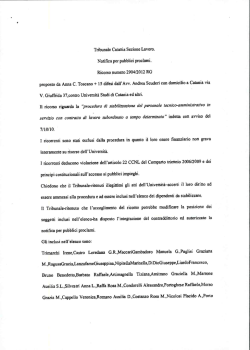 Vedi atto di notifica - Università degli Studi di Catania