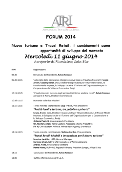 Mercoled&igrave; 11 giugno 2014