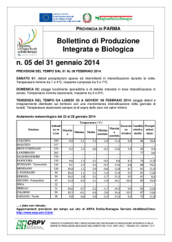 Bollettino integrato-bio PR 5/31-01-14