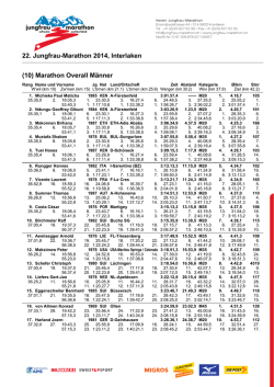 22. Jungfrau-Marathon 2014, Interlaken