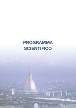 PROGRAMMA SCIENTIFICO