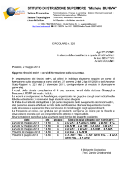 Circolare n. 320