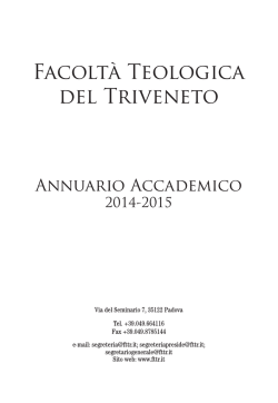 Docenti della Facolt&agrave;