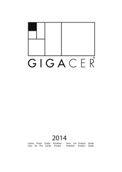 Listino Prezzi Guida Prodotto &middot; Price List Product