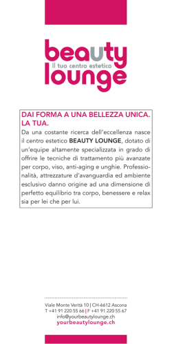 Listino prezzi (pdf) - Il tuo Centro Estetico | nailandbeautylounge.ch