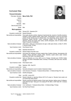 Europass Curriculum Vitae