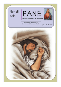 Non di solo pane