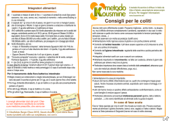 Foglio Colite - Metodo Kousmine