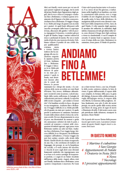 in questo numero - sito della Parrocchia di San Polo di Piave