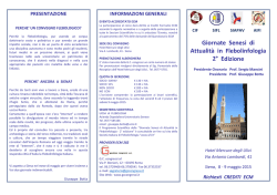 qui - Societ&agrave; Italiana di Flebolinfologia