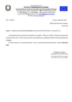 pubblicazione graduatorie provvisorie ata