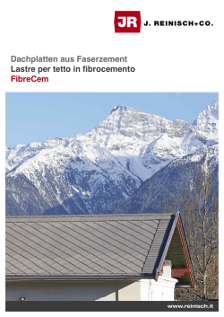 Dachplatten aus Faserzement Lastre per tetto in fibrocemento