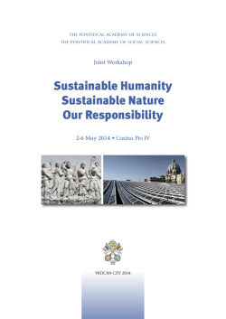 Sustainable Humanity Sustainable Nature Our Responsibility