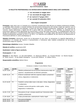 le malattie professionali da sovraccarico