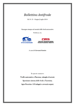 Bollettino Antifrode - Gamma Informazioni