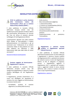 NEWSLETTER CENTRO REACH