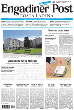 Engadiner Post Nr. 059 vom 22. Mai 2014 (PDF, 5364kB)