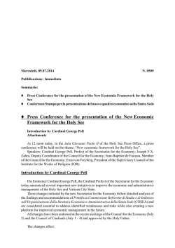 &Euml; Press Conference for the presentation of the New Economic