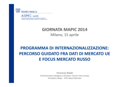 Giornata Mapic 2014 - Dati Mercato UE + Russia