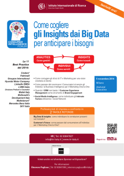 gli Insights dai Big Data