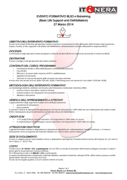 EVENTO FORMATIVO BLSD e Retraining
