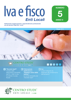 Iva e fisco n. 5 - Centro Studi Enti Locali