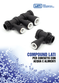 Compound per contatto con acqua e alimenti