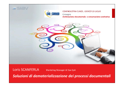 Scarica le slides di Siav