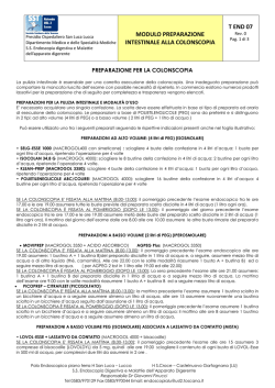 Preparazione per colonscopia