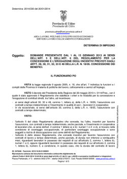 Vedi atto - Provincia di Udine