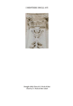 I MESTIERI DEGLI AVI - Comune San Giovanni Teatino