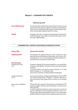allegato 1 - StanDarD PoSt VEnDIta