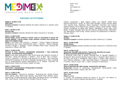 MEDIMEX 2014 - Programma completo