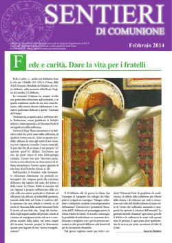 DI COMUNIONE - Arcidiocesi di Agrigento