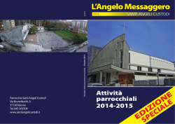 EDIZIONE SPECIALE - Parrocchia Santi Angeli Custodi
