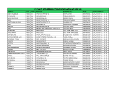 ELENCO SPORTELLI CONVENZIONATI CAF UCI SRL