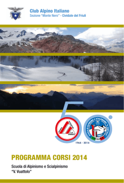 PROGRAMMA CORSI 2014 - CAI