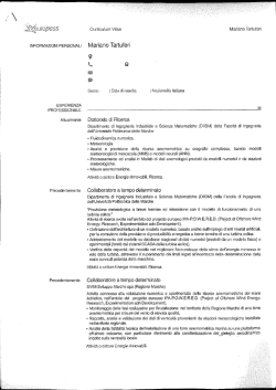 Tartuferi Mariano - Universit&agrave; Politecnica delle Marche