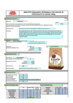 biologico integrale con gocce di cioccolato e cacao