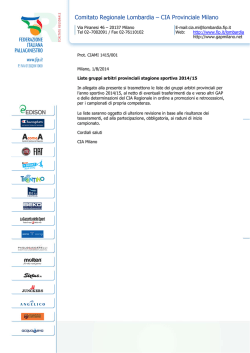 Comitato Regionale Lombardia &ndash; CIA Provinciale Milano