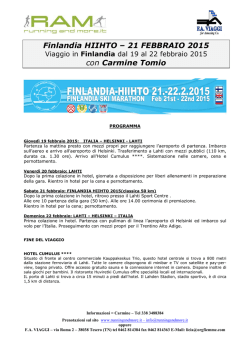 Finlandia Hiihto15 - Running and More